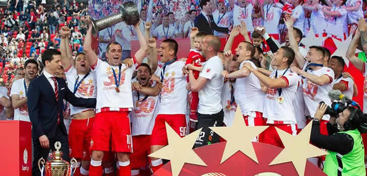 Crvena zvezda spektakularno slavi titulu šampiona Srbije